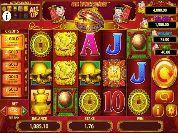 88 Fortunes Slot - Play 88 Fortunes By WMS Gaming