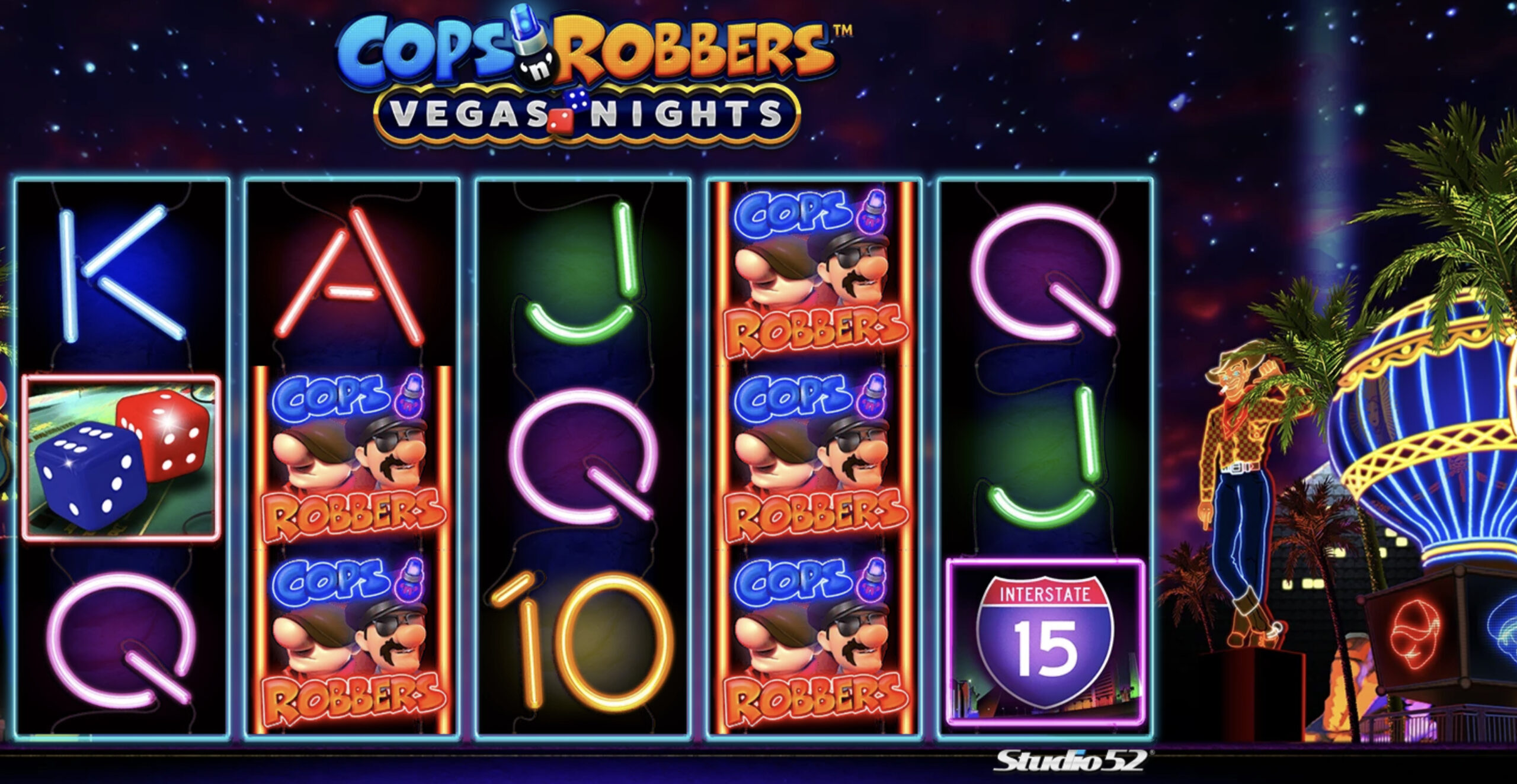 Cops N Robbers Vegas Nights Online Slot Greentube