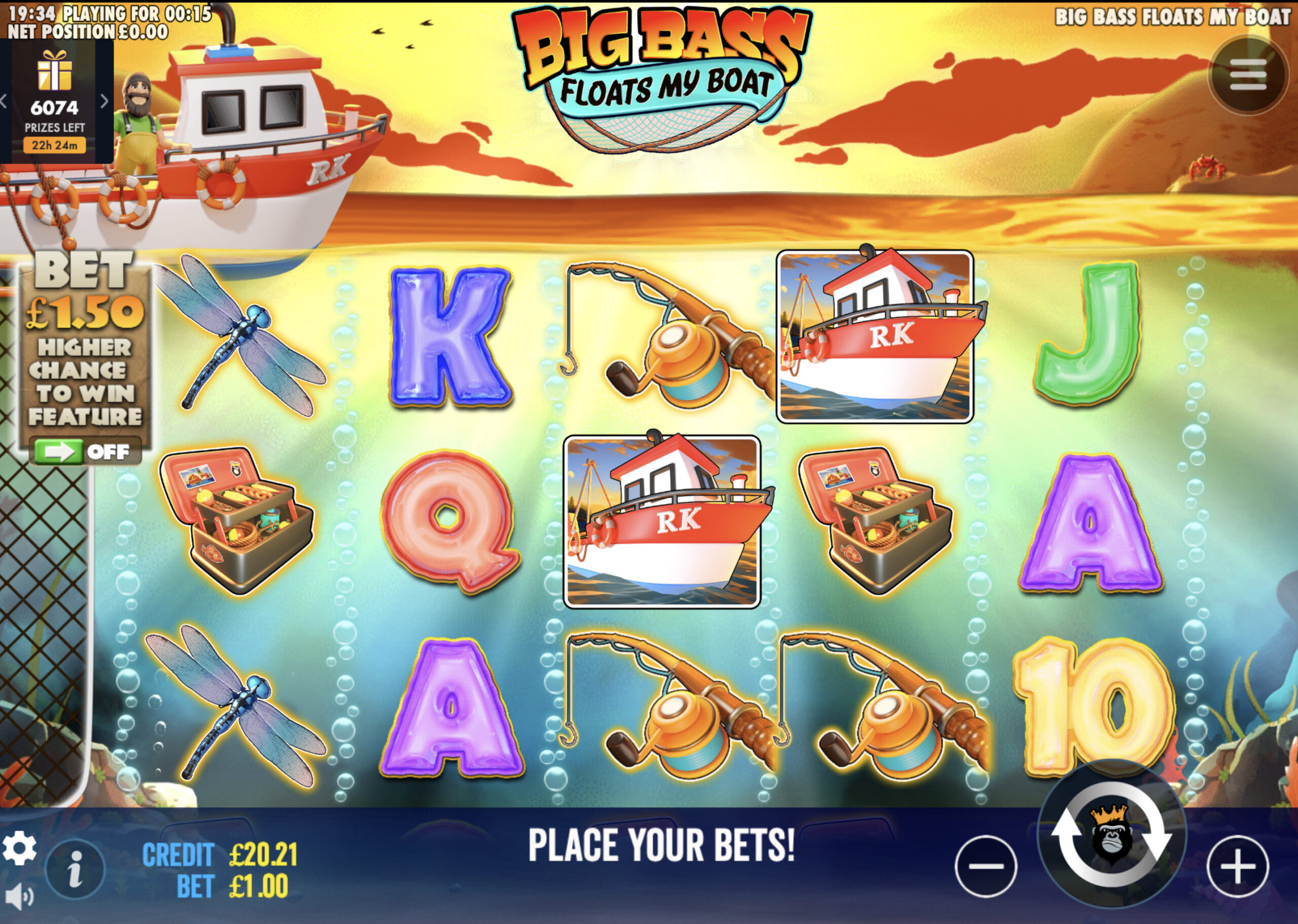 Big Bass Floats My Boat slot reels