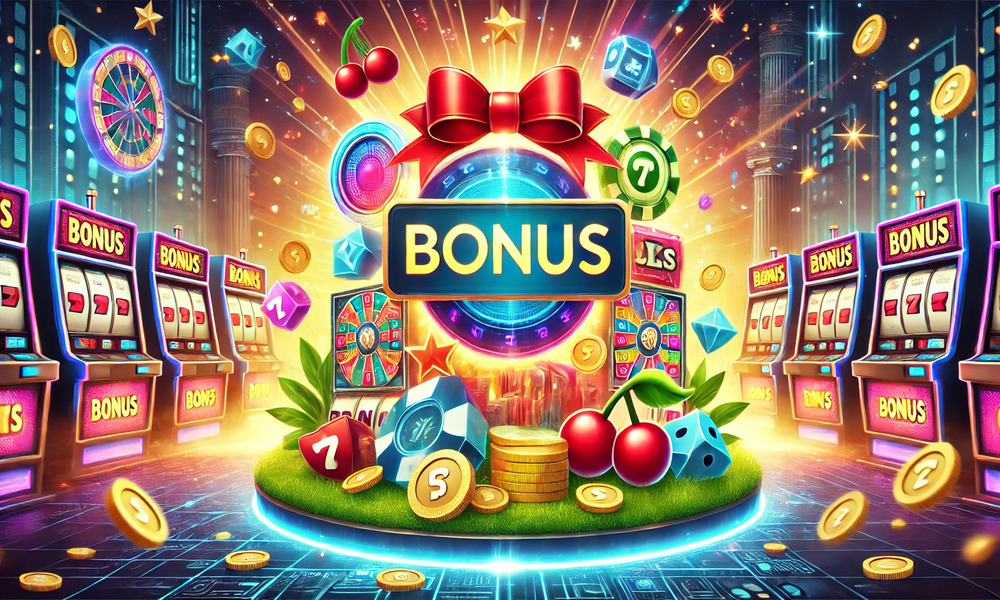 online slot game bonus illustration