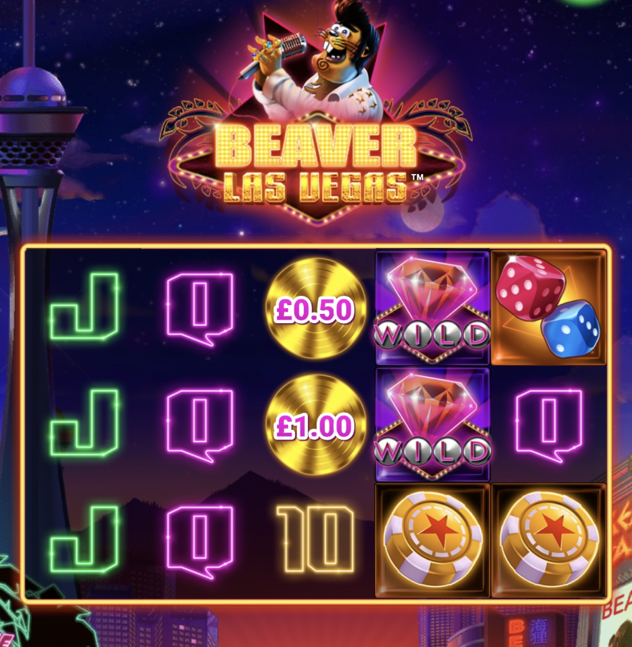 Beaver Las Vegas Slot Crucible Gaming reels