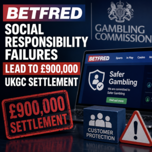Betfred social responsibility failures lead to £900,000 UKGC settlement