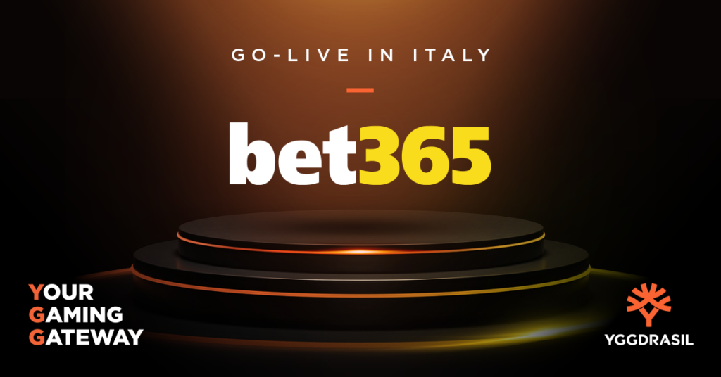 Yggdrasil Strengthens Presence in Italy with bet365 Partnership