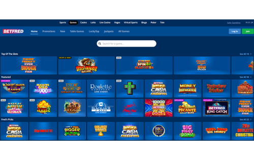 Betfred Casino design
