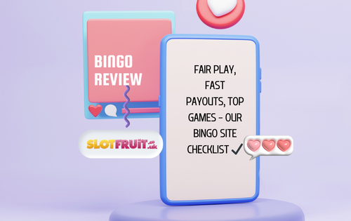 Bingo sites checklist review graphic