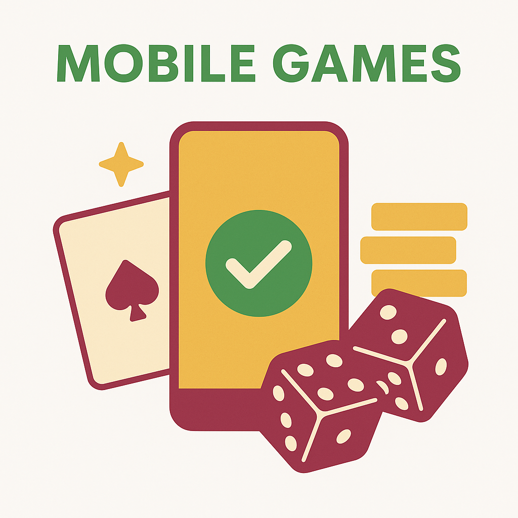 Mobile casino games graphic