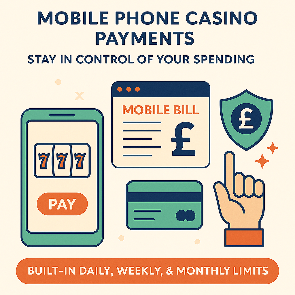 Phone deposit casinos stay in control of spending graphic