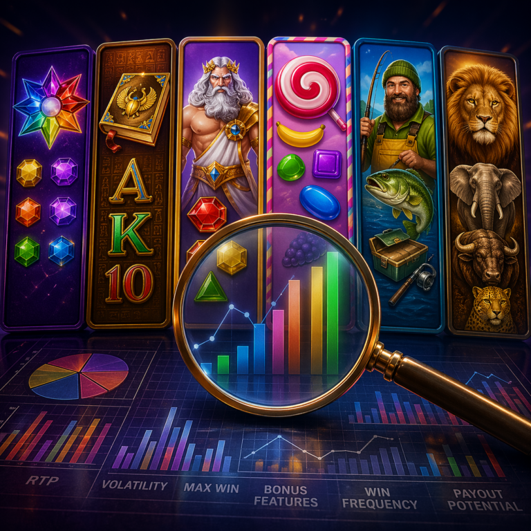 We Analysed 6 Popular Slots – Here’s What the Stats Actually Say