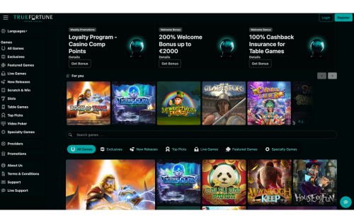 True Fortune Casino Design